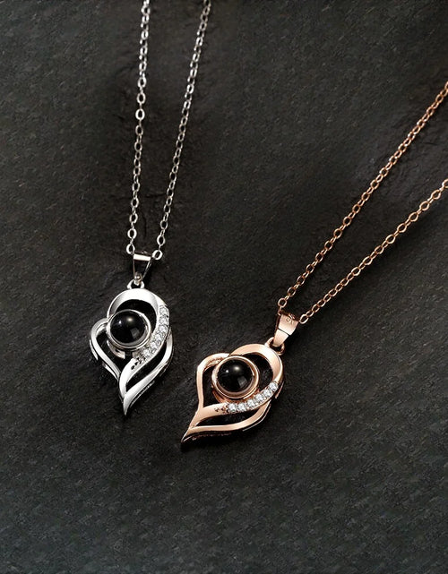 Load image into Gallery viewer, Customized Photo Projection Necklace Fashionable Women&#39;s Jewelry New
