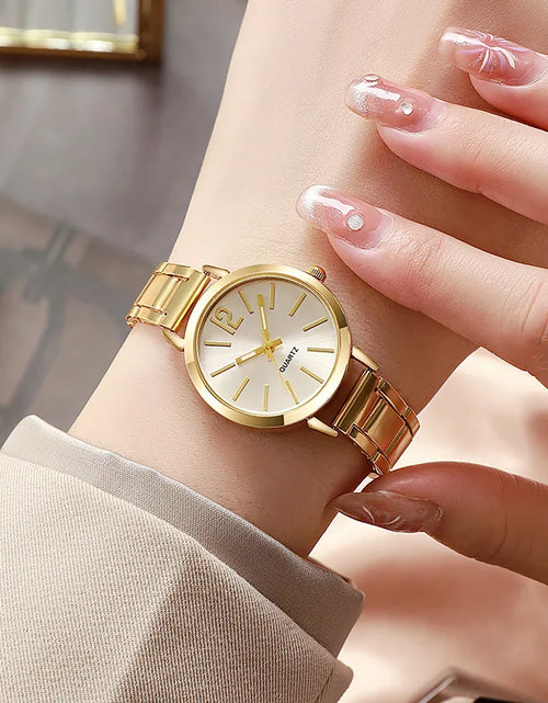 Load image into Gallery viewer, Elegant Women&#39;s Quartz Watch in Gold, Silver, Rose Gold &amp; Black
