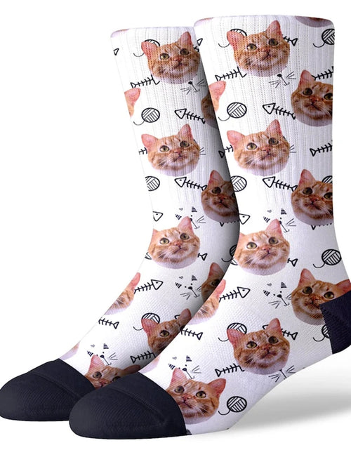 Load image into Gallery viewer, Personalized Custom Print Your Photo Pet Face Socks Socks Logo Fashion
