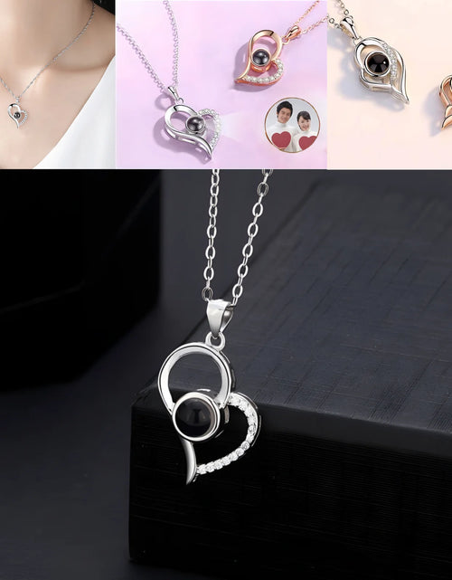 Load image into Gallery viewer, Customized Photo Projection Necklace Fashionable Women&#39;s Jewelry New
