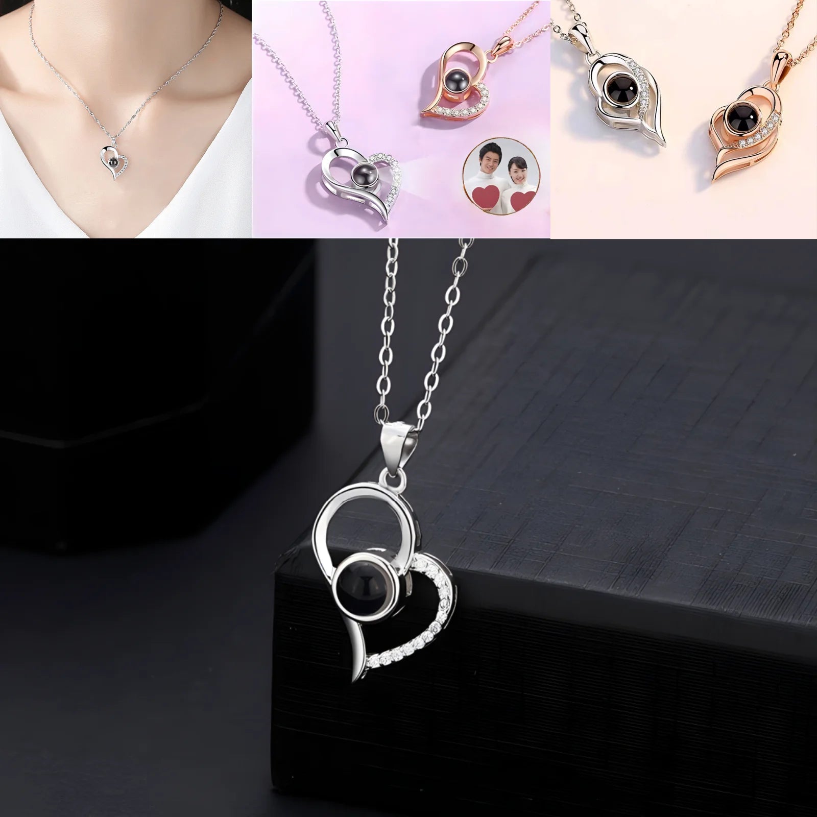 Customized Photo Projection Necklace Fashionable Women's Jewelry New