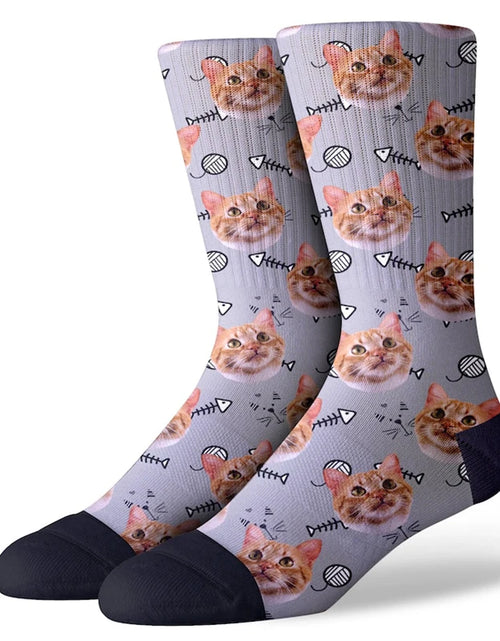 Load image into Gallery viewer, Personalized Custom Print Your Photo Pet Face Socks Socks Logo Fashion
