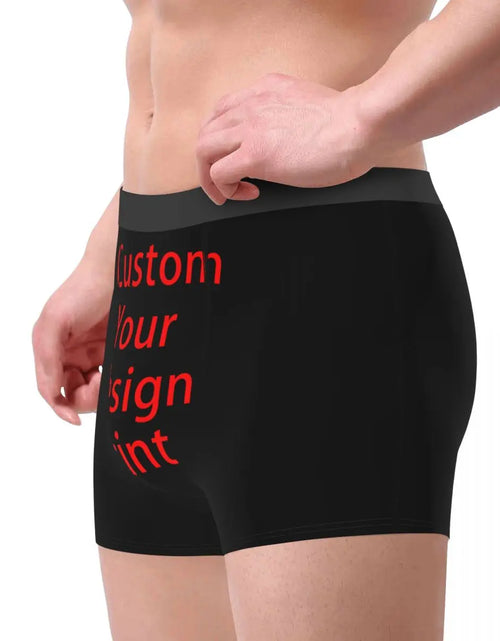 Load image into Gallery viewer, Custom Your Design Underwear Male Print Customized Customized Logo
