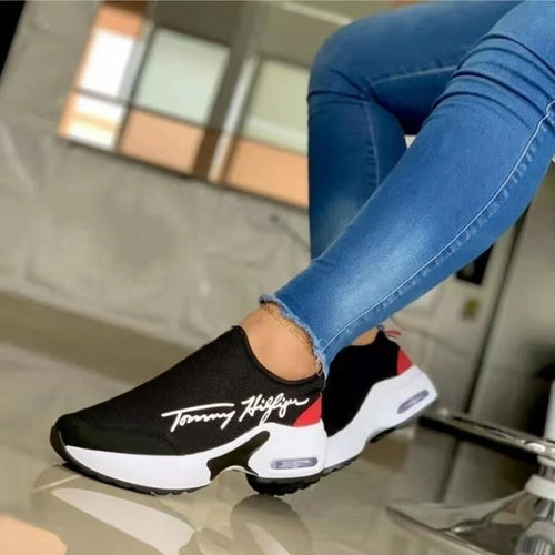 Women's Slip-On Athletic Sneakers with Air Cushion Sole