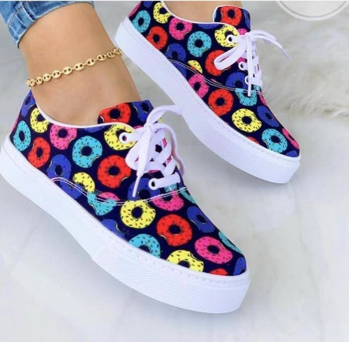 Load image into Gallery viewer, Fashion Graffiti Women Sneakers Trainers Shoes
