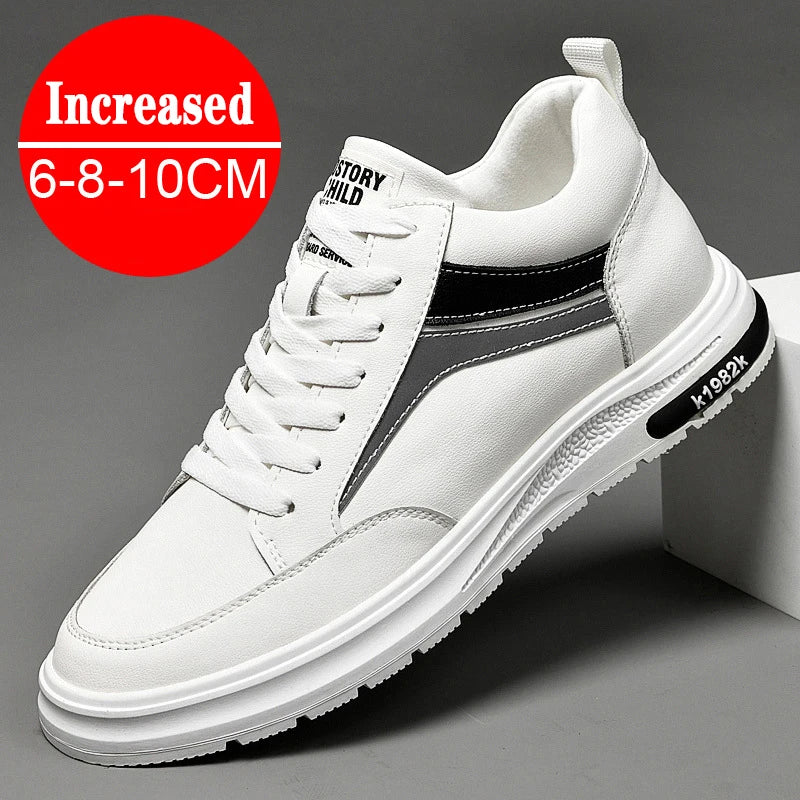 Men's Adjustable Height Increasing Sneakers - 6cm, 8cm, 10cm Lift