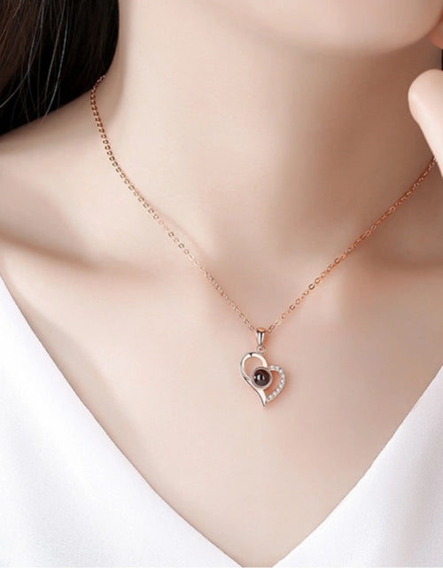 Load image into Gallery viewer, Customized Photo Projection Necklace Fashionable Women&#39;s Jewelry New
