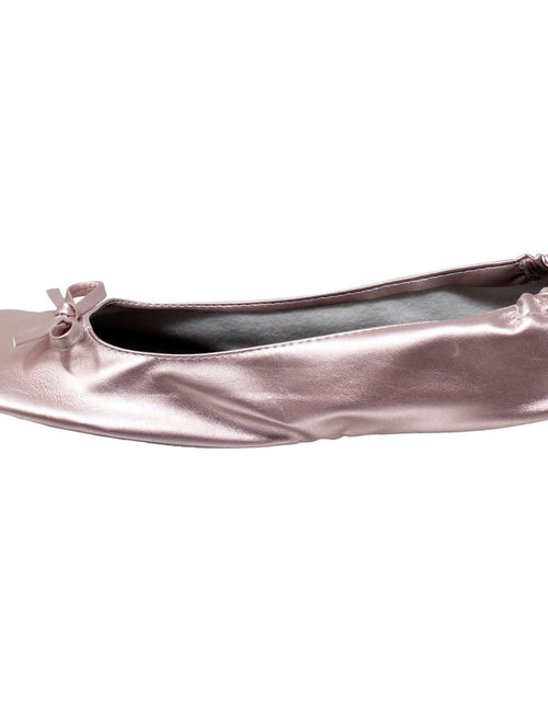 Load image into Gallery viewer, Women&#39;s Satin Ballet Flats with Bow | Slip-On Ballerina Shoes
