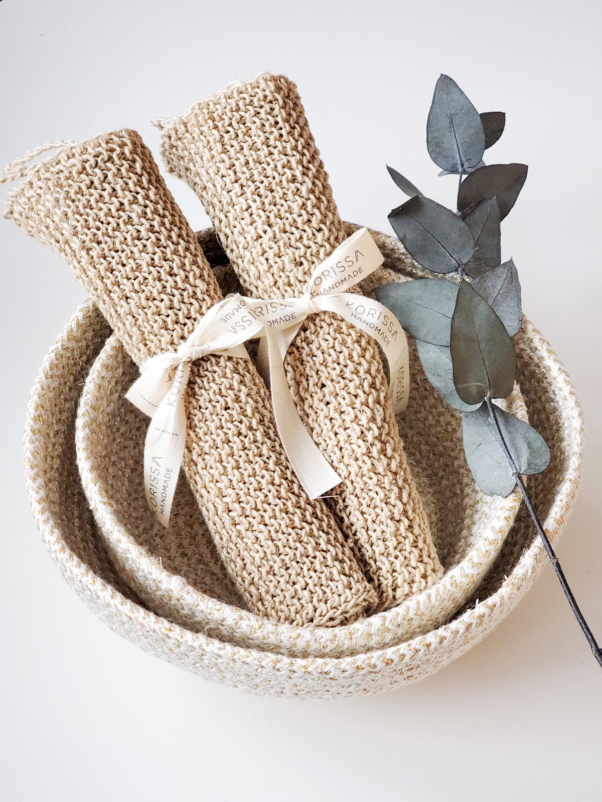 Handmade Exfoliating Body Wash Cloth – 100% Natural Jute Bath Scrubber