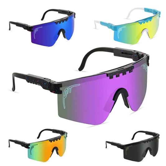 Futuristic Sports Shield Sunglasses for Men & Women - UV Protection