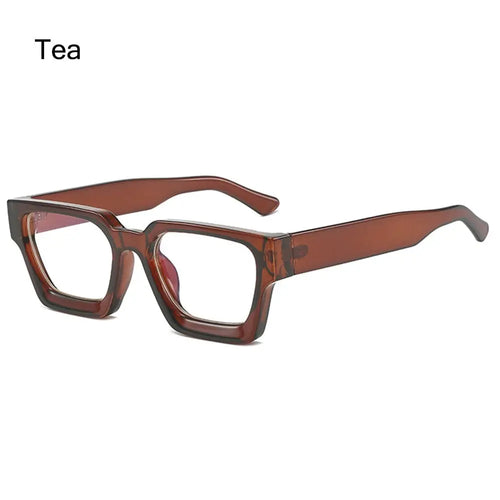 Oversized Square Fashion Glasses for Women - Clear Lens Eyewear