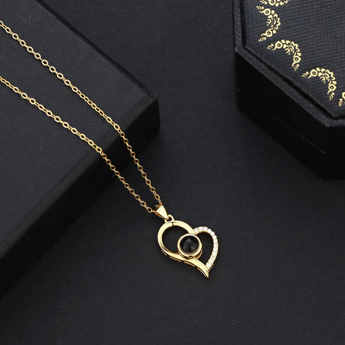 Load image into Gallery viewer, Customized Photo Projection Necklace Fashionable Women&#39;s Jewelry New
