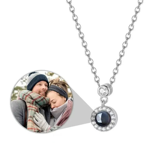 Load image into Gallery viewer, Customized Photo Projection Necklace Fashionable Women&#39;s Jewelry New
