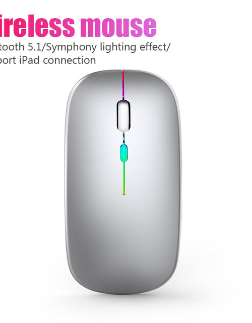 Load image into Gallery viewer, Wireless Rechargeable Bluetooth Mouse with RGB LED Backlight
