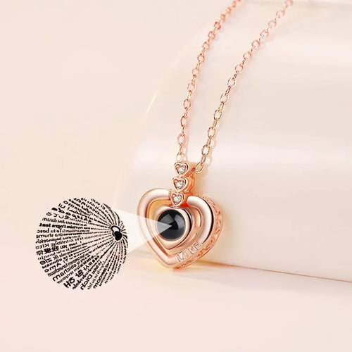 Load image into Gallery viewer, Customized Photo Projection Necklace Fashionable Women&#39;s Jewelry New
