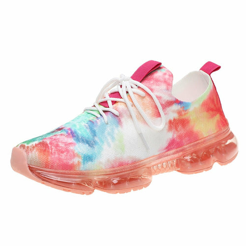 Women's Gradient Neon Air-Cushioned Sneakers