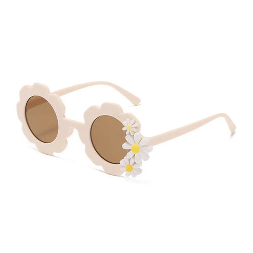 Korean 2024 New Children Sunglasses Daisy Round Cute Sun Glasses Boys