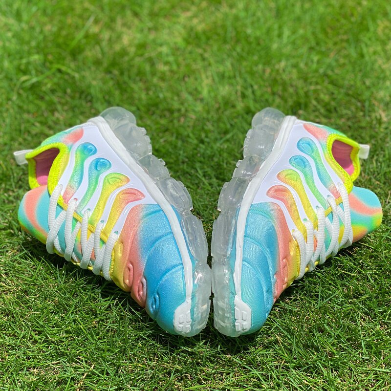 Women's Rainbow Gradient Air Cushion Sneakers - Lightweight