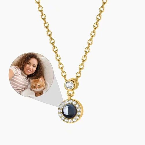 Load image into Gallery viewer, Customized Photo Projection Necklace Fashionable Women&#39;s Jewelry New
