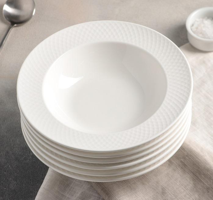 Premium Round Ceramic Soup & Pasta Bowls for Modern Dining