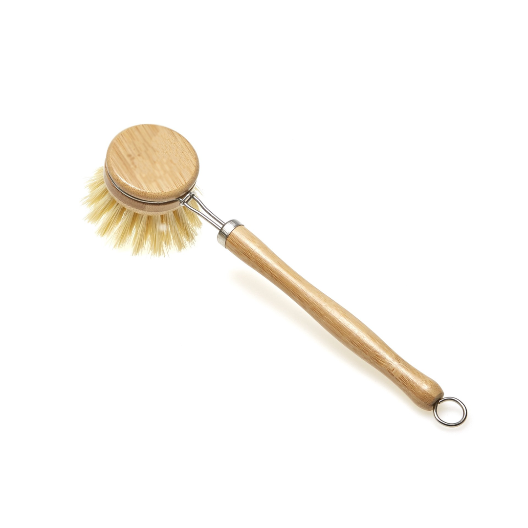 Eco-Friendly Wooden Dish Brush Set with Replaceable Heads