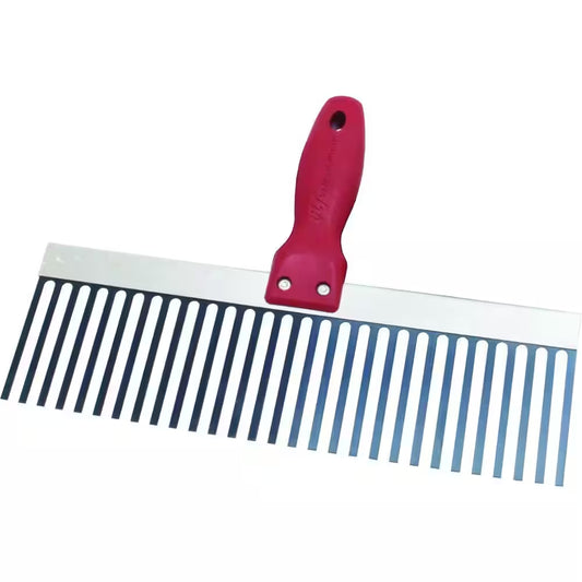 12 In. X 3 In. Blue Steel Scarifier Finishing Trowel