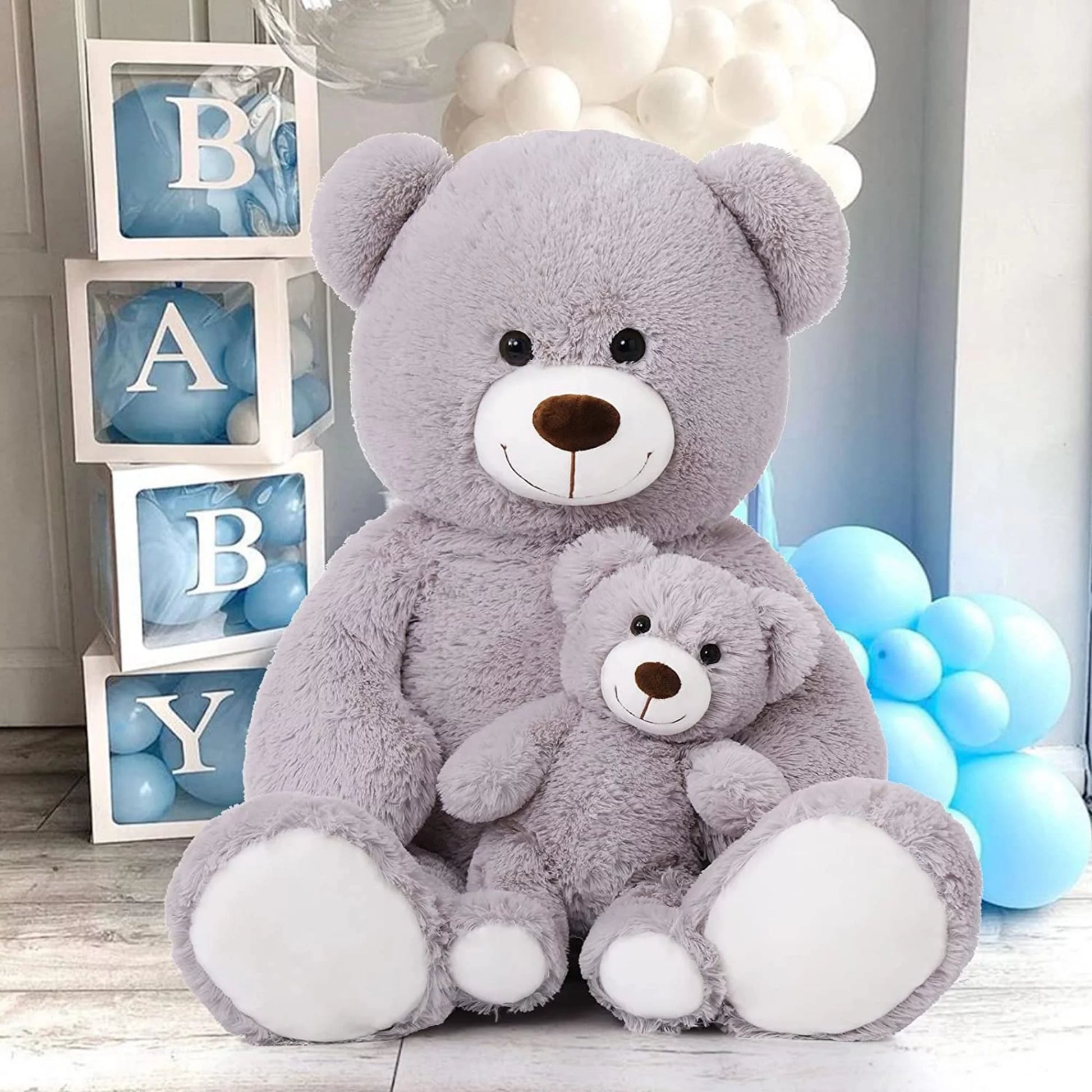 Giant Teddy Bear Mommy and Baby Soft Plush Bear Stuffed Animal, 39 Inches