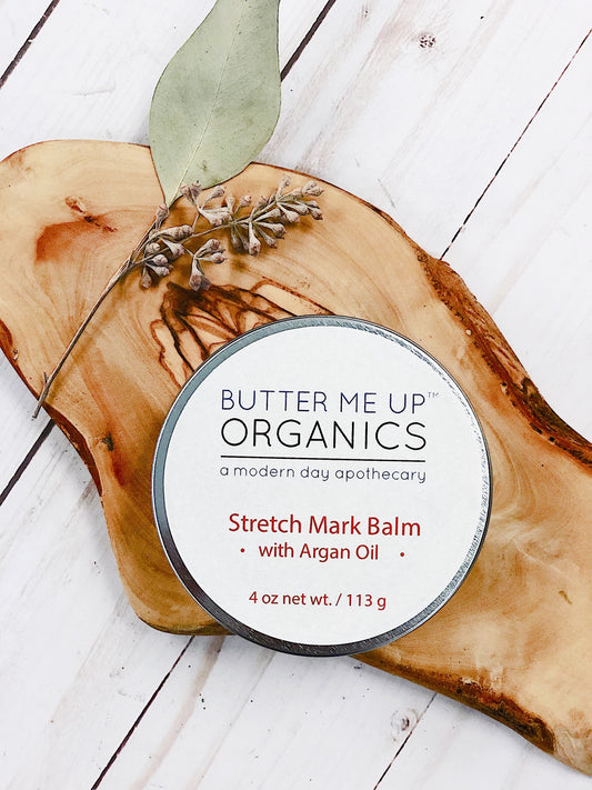 Butter Me Up Organics Stretch Mark Balm with Argan Oil