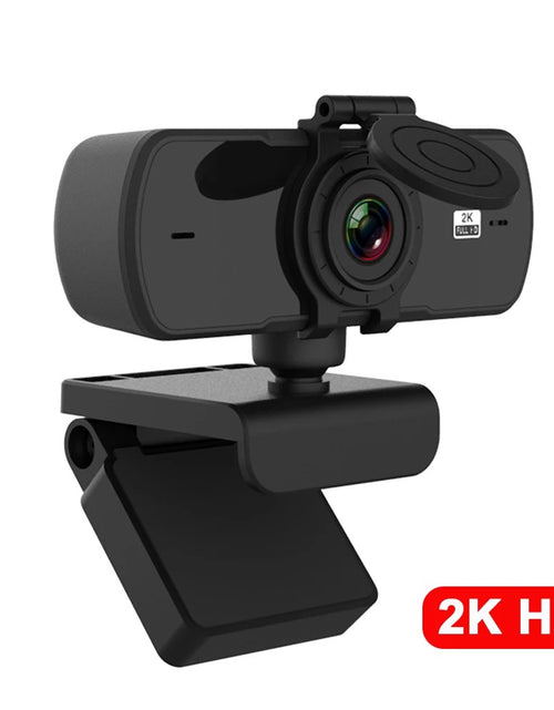 Load image into Gallery viewer, 2K HD Webcam with Privacy Cover, Built-in Microphone and Auto Focus
