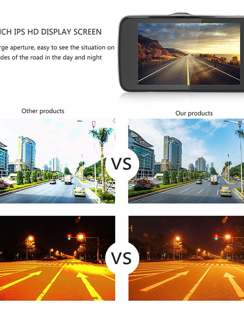 Load image into Gallery viewer, Dual Dash Cam with Full HD 1080P, 170° Wide Angle, Night Vision
