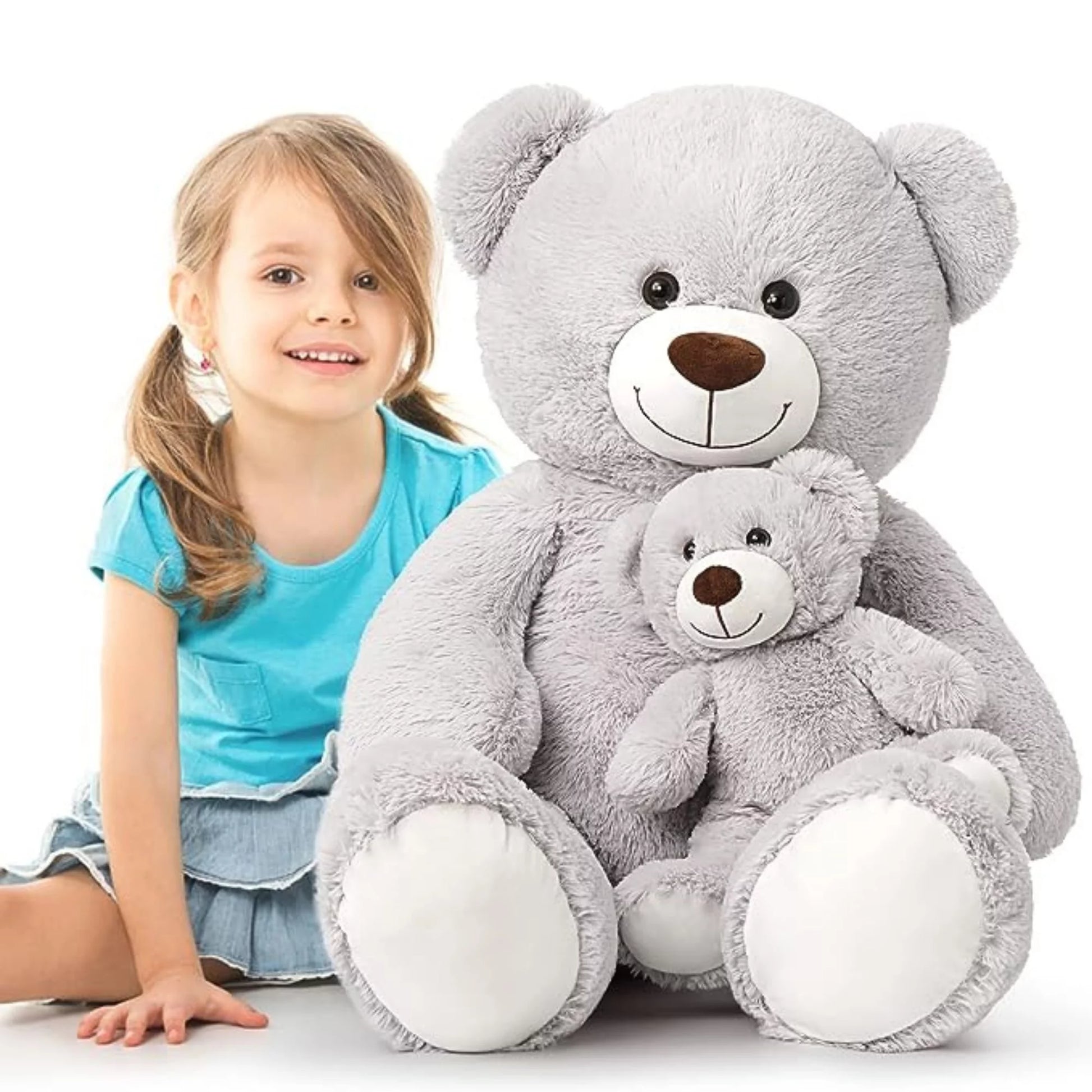 Giant Teddy Bear Mommy and Baby Soft Plush Bear Stuffed Animal, 39 Inches