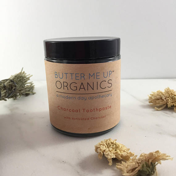 Organic Charcoal Toothpaste by Butter Me Up Organics