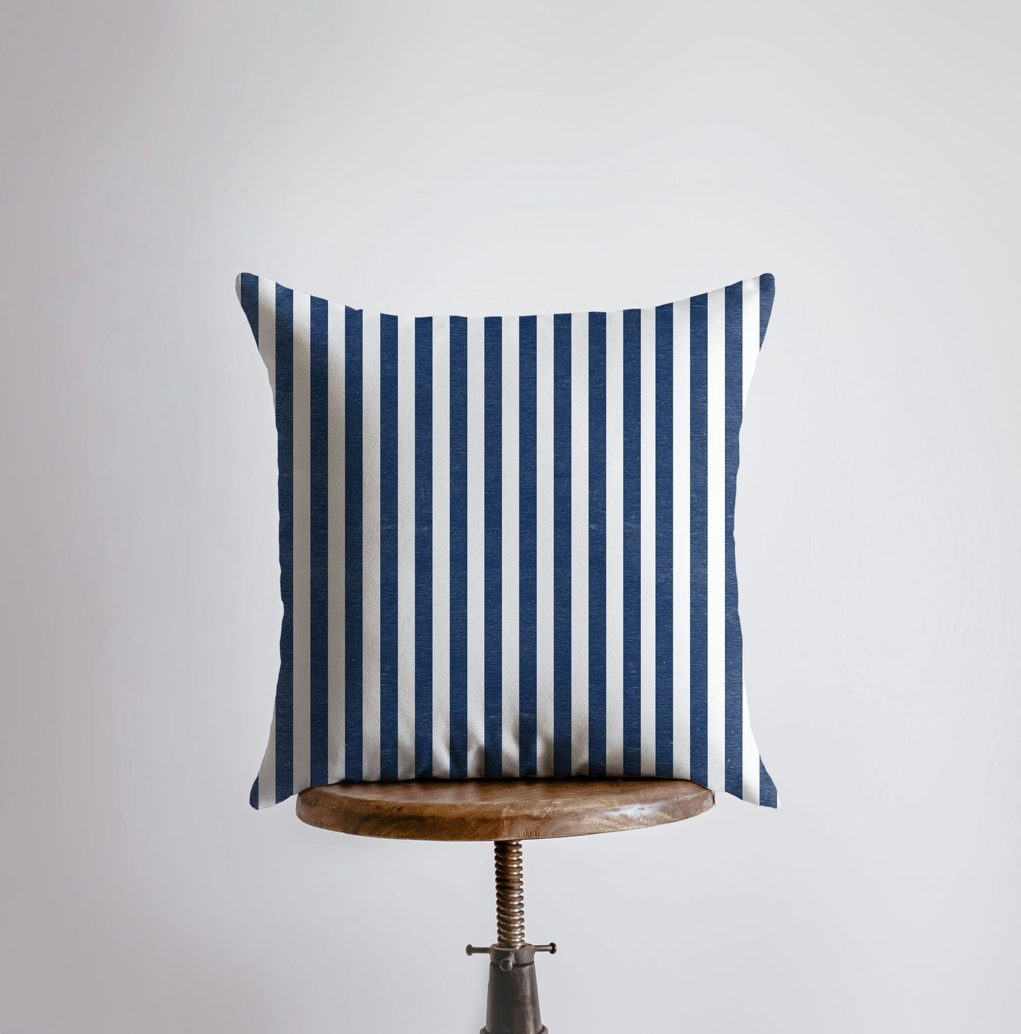 Striped Throw Pillows – Red and Blue Vertical Stripes