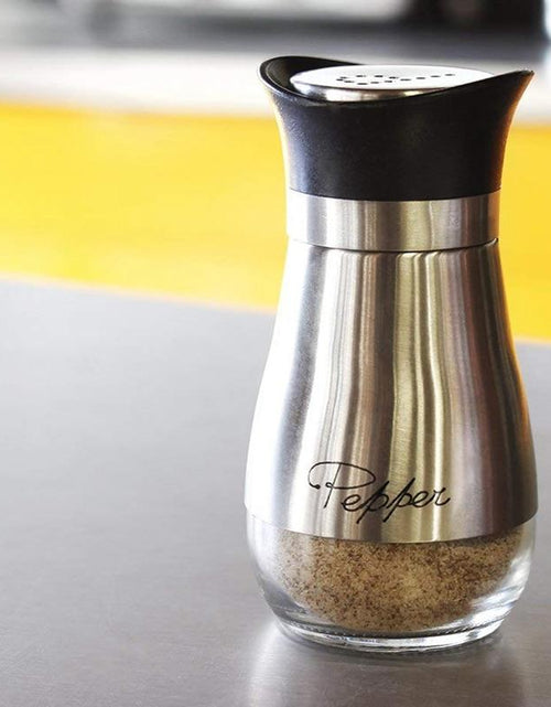 Load image into Gallery viewer, Stainless Steel Salt and Pepper Shaker Set 4oz
