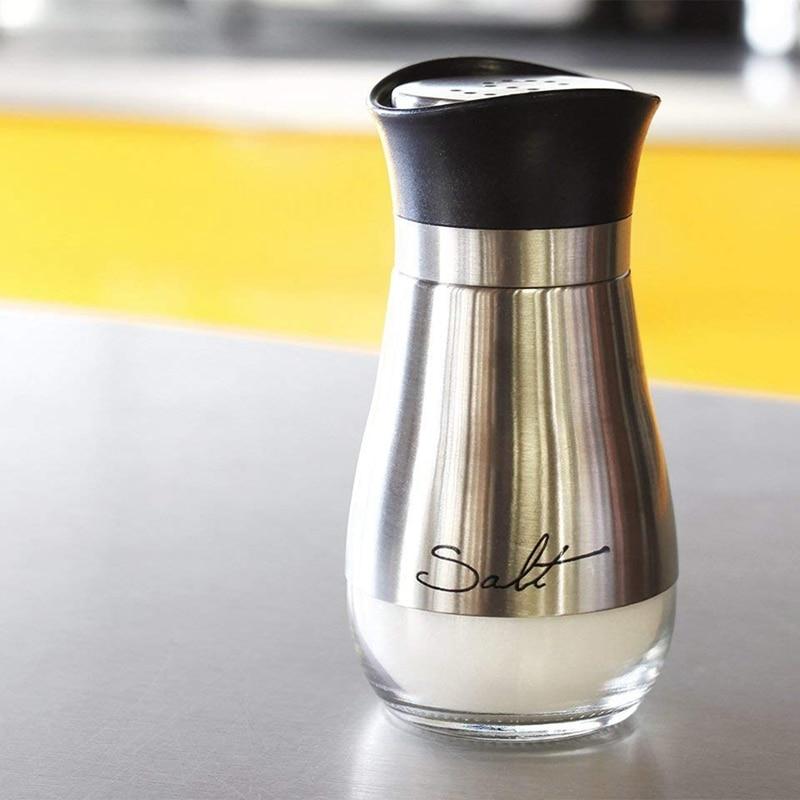 Stainless Steel Salt and Pepper Shaker Set 4oz