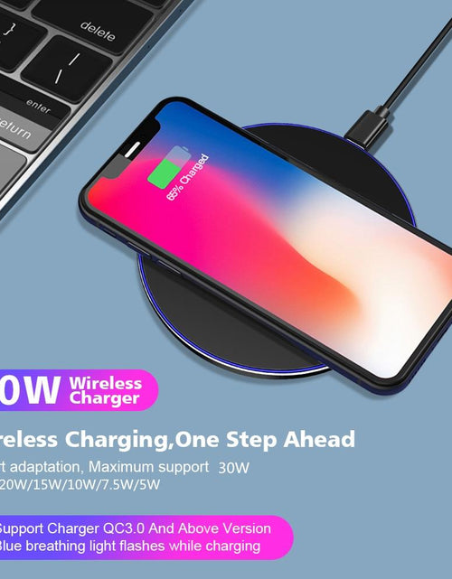 Load image into Gallery viewer, 30W Fast Wireless Charging Pad | Ultra-Slim
