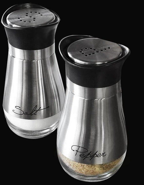 Load image into Gallery viewer, Stainless Steel Salt and Pepper Shaker Set 4oz
