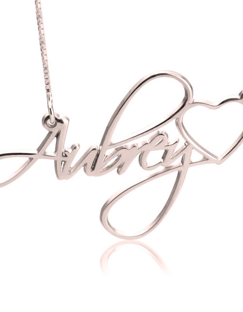 Load image into Gallery viewer, Custom Name Necklace with Heart
